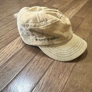 BSA Boy Scouts of America Tan Corduroy Cap